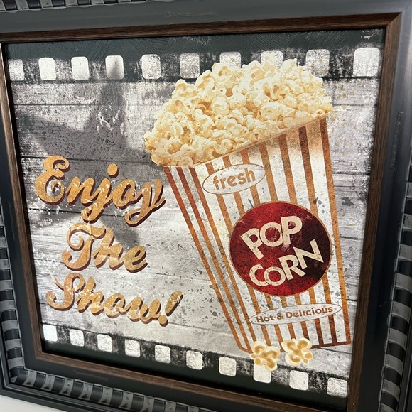 2 Cinema Popcorn Movie Theater Wall Picture Frames. Home Decor Art Hobby Lobby - Picture 9 of 11